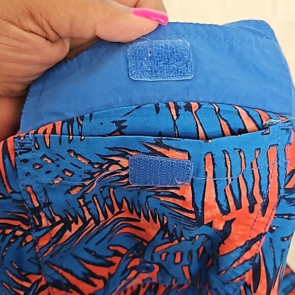 Old Navy Men's Lightweight Shorts Medium Blue/ Orange - Picture 14 of 16